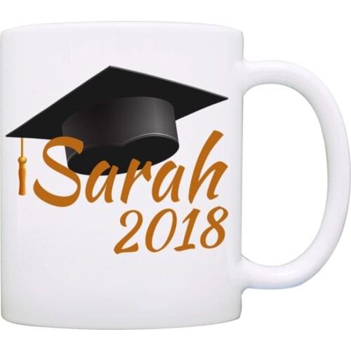 Personalized!! Graduation Cap Gifts Mug, Unique Grad Gifts for Men and Women Graduate Coffee Cup, Printed on Both Sides