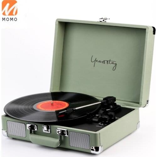 Vinyl Record Player Portable Retro Desktop Phonograph Mini Box Player Home Audio Decoration Gift for Girlfriend