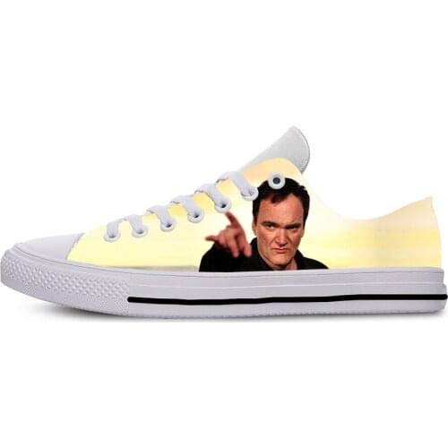 Quentin Tarantino New Canvas Men Casual Shoes Hot Fashion for Men Women High Quality 3D Printing Off White Shoes Man