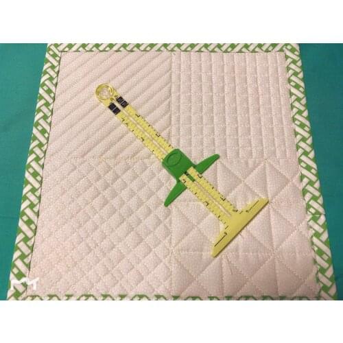 5-IN-1 SLIDING GAUGE WITH NANCY ZIEMAN Measuring and circle ruler Sewing Tool for patchwork quilting and design