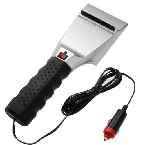 1pcs Heated Car Ice Scraper Snow Removal Shovel Windshield Glass Defrost Clean 12V Removal Defrost Clean Tool
