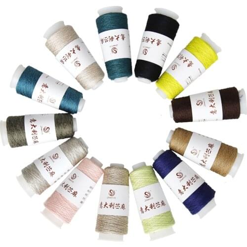 Ramie Thin Knitted Yarn Linen Thread Wool Blend Yarns Weave Crochet Sewing Threads Knit Yarn