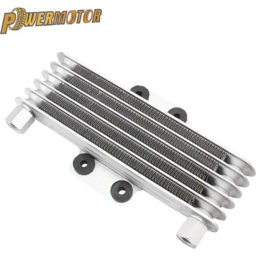 Universal Motorcycle Engine Oil Cooler Radiator Aluminum 125ml Cooling Radiators for 125CC-250CC Motorcycle Dirt Bike Pit Bike