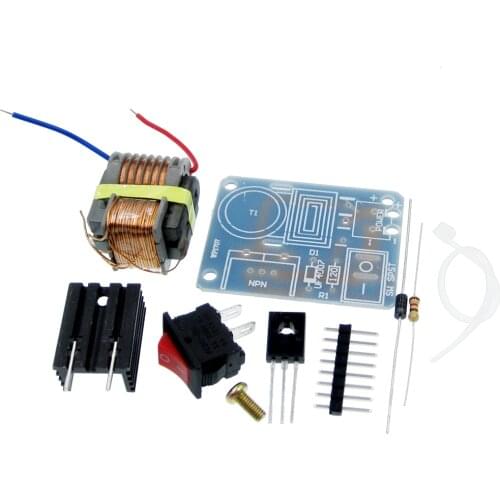 15KV High Frequency DC High Voltage Arc Ignition Generator Inverter Boost Step Up 18650 DIY Kit U Core Transformer Suite 3.7V