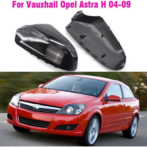 Replacement Rearview Side Mirror Covers Cap For Opel Holden Astra H MK5 2004 - 2009 Accessories Carbon Fiber Gloss
