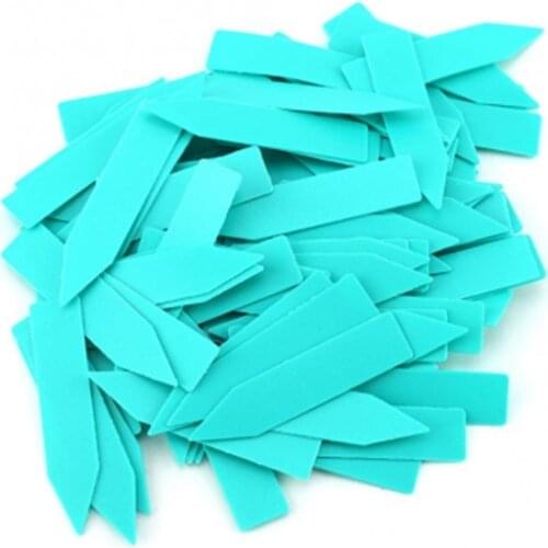 50*10 mm Colorful Plant Markers Garden Bonsai Succulent Seedings Tags Sign PVC Gardening Labels Stake on Soil Paint Sticks-50pcs