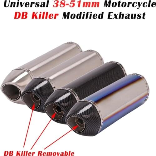 51mm Universal Motorcycle Yoshimura Exhaust Escape Pipe Modified Muffler DB Killer For CB300R Z900 duke 390 NC750 GSX-S 750 Z400