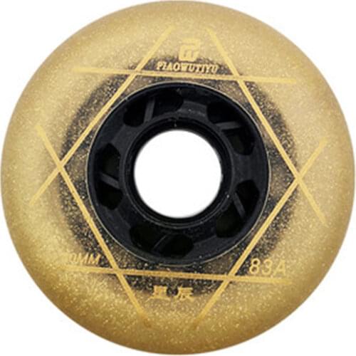 [72mm 76mm 80mm] 83A Durable PU FSK Slalom Wheel for Inline Skates Shoes Blue Pink Elastic Grip Rodas for SEBA High HV 4 pcs/set