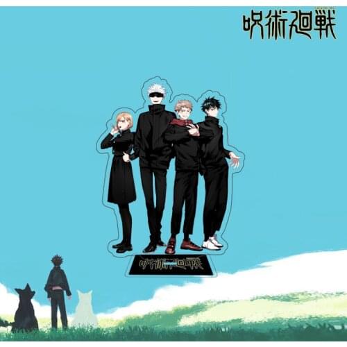Anime Jujutsu Kaisen Yuji Itadori Fushiguro Megumi Gojo Satoru Acrylic Figure Stand Model Plate Desk Decor 15cm toys Gifts