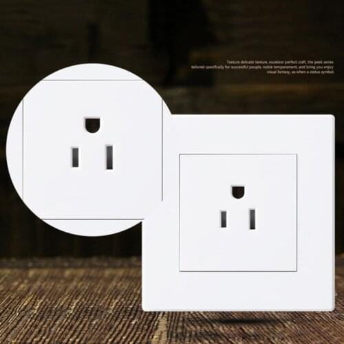 Atlectric American Japan Power Socket PC Plastic Panel Socket 15A USA Japan Standard Outlet Plug