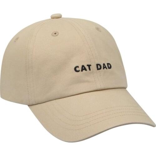 100% cotton unstructured cat dad hat embroidery pet love fashion baseball cap fathers day gift hip hop snapback hats sports