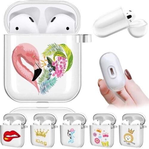 Earphone Case for Apple Airpods 1/2 Fashion Soft Silicone Case Protective Case for AirPod 1 2 Charging Box