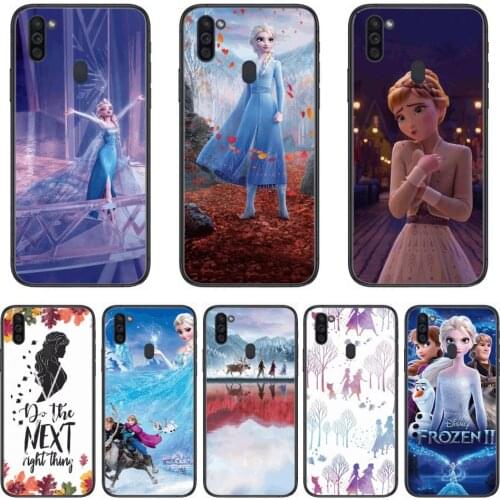 Disney Frozen Elsa Olaf Mobile Phone Case Hull For Samsung Galaxy M 10 20 21 31 30 60S 31S Black Shell Art Cell Cover TPU