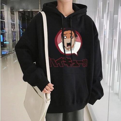 Harajuku Jumper Volleyball Junior Frightening Headset Hoodie Loose Hip Hop Sweatshirt Men And Women Regardless Of Cotton Hoodie