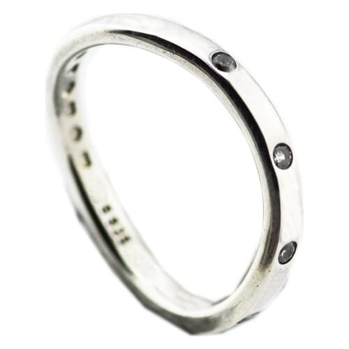 Swirling Droplets Rings Clear CZ Spring Rings For Jewelry Making 925 Original Silver Jewelry Make Up Woman Gift Ring