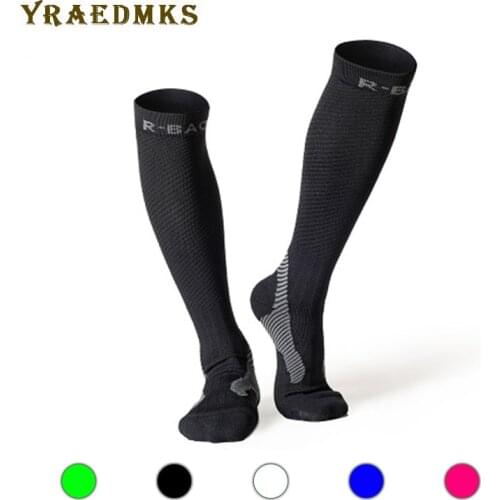 Professional Compression Running Stockings Men Women High-quality Marathon Night Run Sports Socks Breathable Cycling Socks