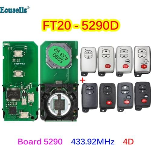 Lonsdor FT20-5290D 433.92MHz ASK Keyless Go Smart Key Board PCB 4D Chip for Toyota Venza Lexus RX LS460 GX460