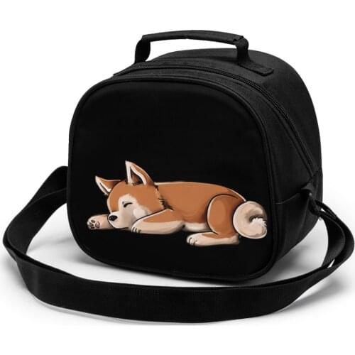 Shiba Inu Children fashion lunch bag thermal insulated bag travel casual insulated picnic bag thermo food for kids meal bag