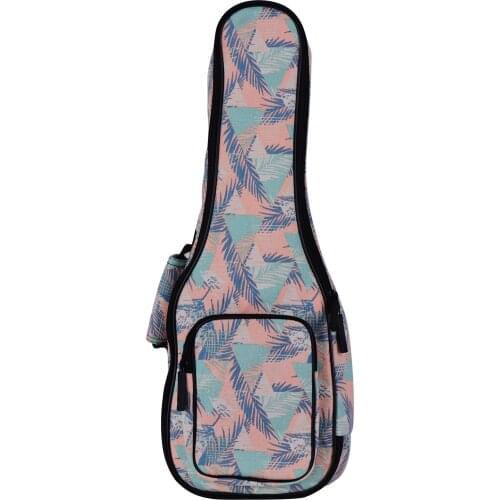 Muslady Tenor Ukulele Gig Bag 26 Inch Stylish Padded Cotton Backpack Carrying Case with Flannelette Lining