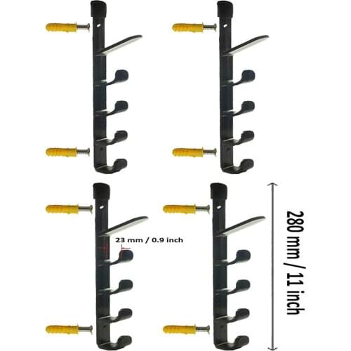 Pmsanzay Fishing Rod Wall Storage Rack, Fishing Pole Holder for Garage & Cabin & Basement, Heavy Duty - Holds up to 10 Fishing R