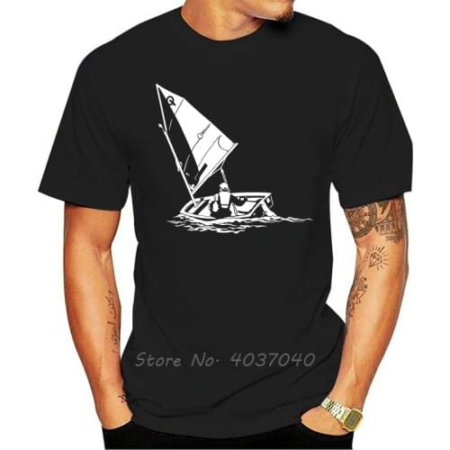 New Men High Quality Cotton T-shirt Optimist Jolle T-Shirt Custom Print Cotton T Shirt