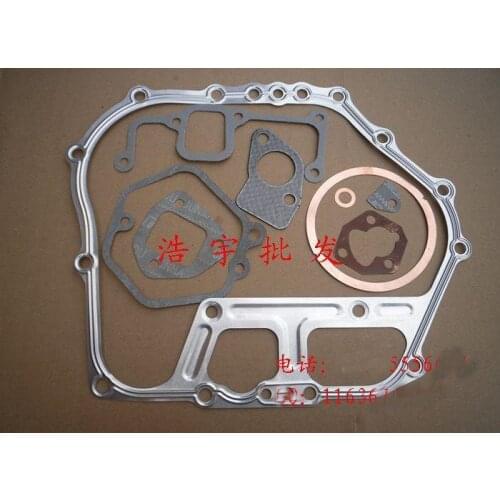 Single cylinder air-cooled diesel generator parts 5KW 186F gaskets full set