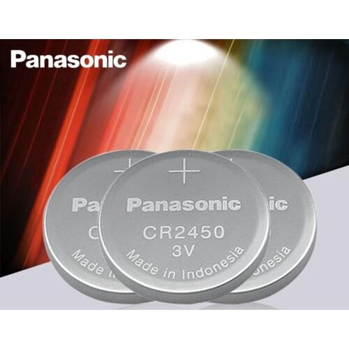 3PC New Original Panasonic CR2450 CR 2450 3V Lithium Button Cell Battery Coin Batteries For Watches,clocks,hearing aids