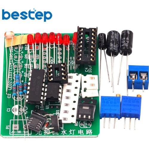 Light-controlled water-lamp circuit board for electronic competition Electronic skills assessment Electronic production kit