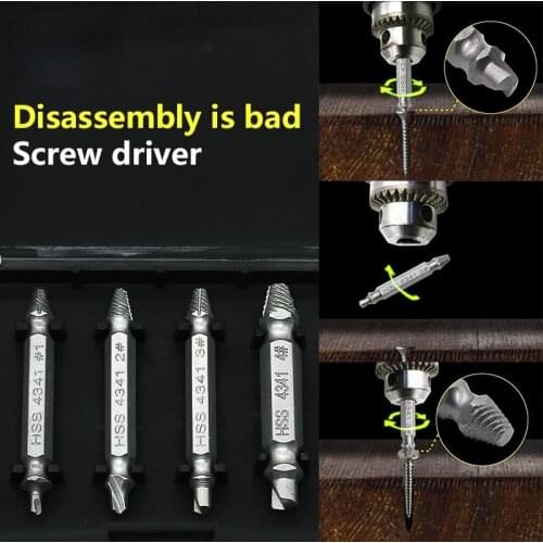 Broken Stud Spanner Sliding Teeth Damaged Screw Take out Removal Screwdriver Bit Double-Headed Extractor