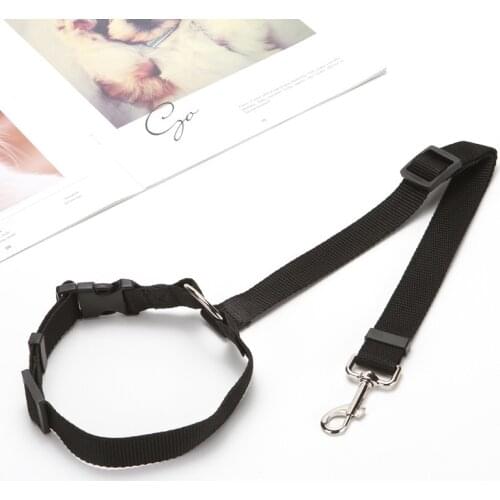 Dog Cat Pet Car Adjustable Safety Belt Seat Harness Leash Travel Clip Strap Leads Puppy Circle Pet Practical Safe Accessories