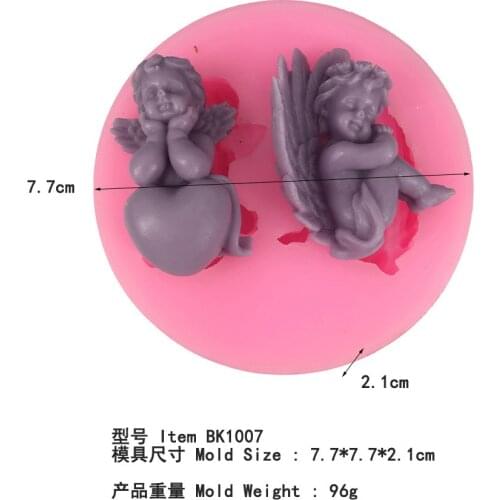 Heart Shaped Angel Silicone Mold Silicone Mold