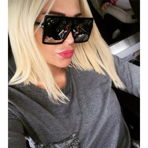 2021 Square Sunglasses Men Brand Designer Mirror Oversized Sunglasses Male Sun glasses Man gafas oculos de sol