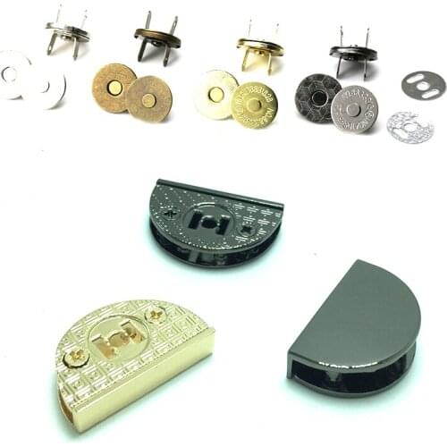 High Qualitry Magnetic Snap Fasteners Moon Clasps Buttons For Crafts Handbag Purse Wallet Bags Clothes10mm 14mm 18mm