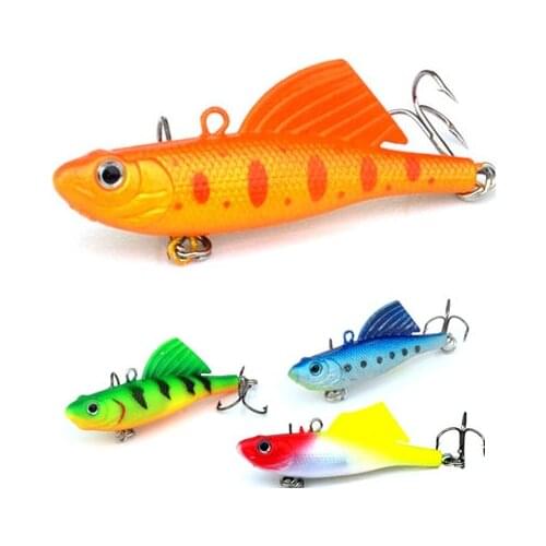 1Pcs 16.5g 6.5cm VIB Fishing Soft Silicone Lead Lure Bait Wobbler Artificial Sinking Soft Bait 3D eye Winter Sea Fishing