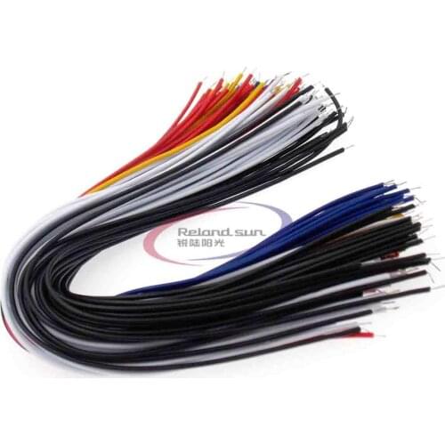 100PCS 20CM Color Flexible Two Ends Tin-plated Breadboard Jumper Cable Wires