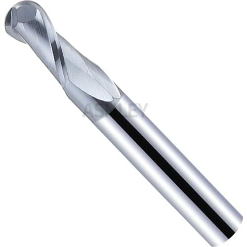 45 degree tungsten steel milling cutter alloy ball head ball head 2 edge arc R5-R6 milling cutter CNC machining center cutter