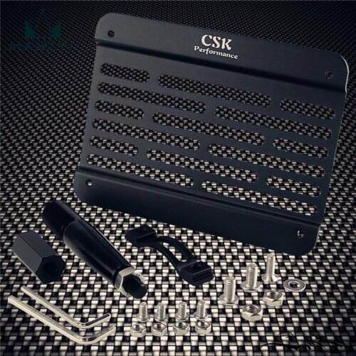 Bumper Tow Hook License Plate Mounting Bracket Holder Fits For Lancer Evo EX 08-11