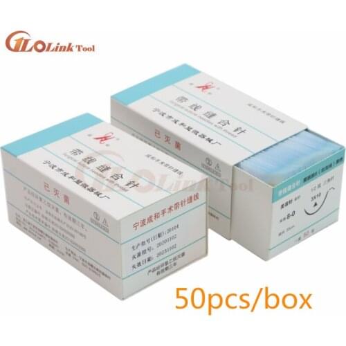 Makeup tools/accessories Suture needle microsurgery nylon monofilament wire triangle head needle double needles 10pc/set tools