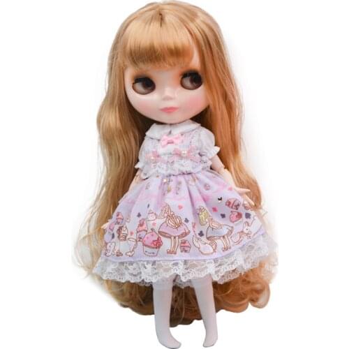 Neo Blyth Doll NBL Customized Shiny Face,1/6 BJD Ball Jointed Doll Ob24 Doll Blyth for Girl, Toys for Children NBL16
