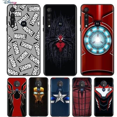 Marvel Iron Spider man For Motorola G9 G8 G Stylus Power One Fusion Hyper Edge E7 E6 5G Plus Play Lite Soft Phone Case