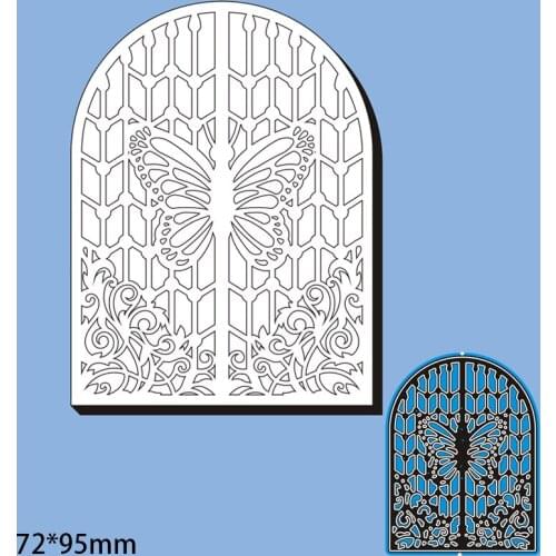 MT Craft Metal Cutting Dies Door butterfly Scrapbook Photo Album Decorative Embossing Stencils Paper Card Crafts Die Cut