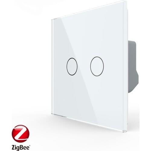 New Livolo EU Standard, Smart Switch Wifi ,2 Gang APP Control, Zigbee Wall Light Touch Switch for Google Home ,Alexa,Yandex
