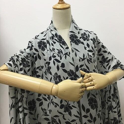 Natural pure silk crepe georgette silk fabric Crease resistant for evening dress,SCG732