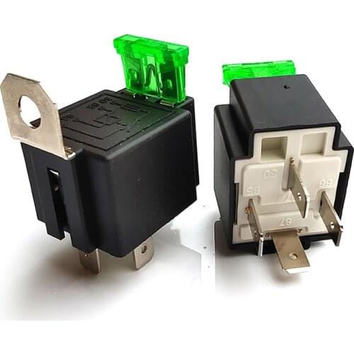 FORWARD relays top grade quality 4 pin 30A auto relay with fuse, coil voltage 12VDC / 24VDC relais