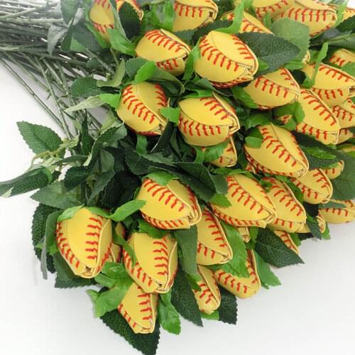 Softball Roses Gifts for tournaments, birthdays, weddings, proms, graduations, anniversaries, Mothers Day, and Valentines Day