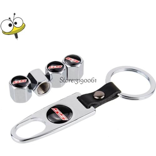 Steel Wheel Tire Valve Stems Caps Tire Valve SS Logo For Chevrolet Malibu Sail Captiva Cruze Spark Epica Orlando Trax Camaro