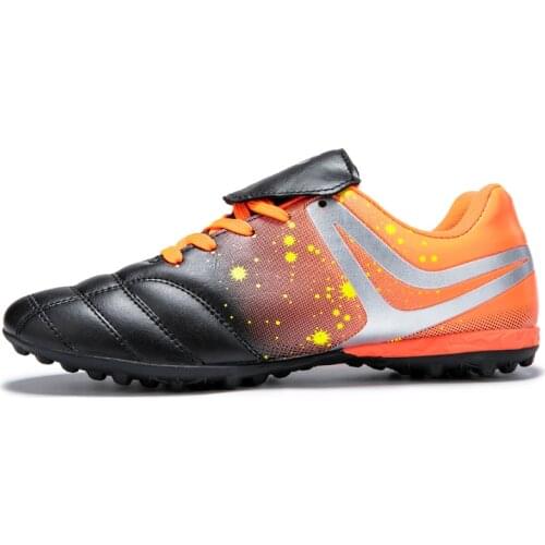 ZHENZU NEW Men Women Turf Indoor Soccer Shoes Kids Futsal Cleats Training TF Football Boots Sport Sneakers chuteira futebol