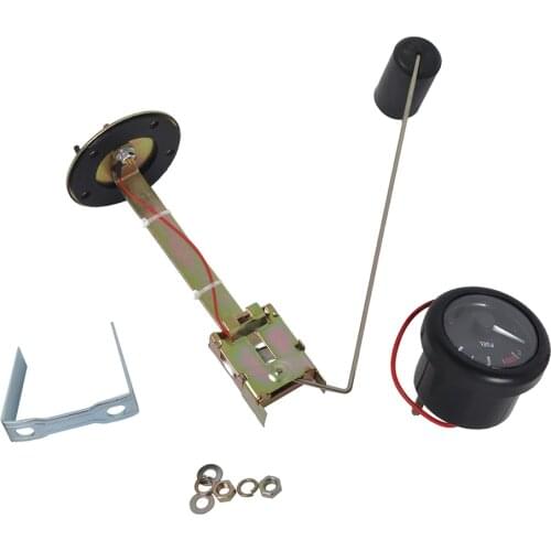 12V 52mm 2inch Boat LED Backlight E-1/2-F Fuel Gauge + 350mm Sensor