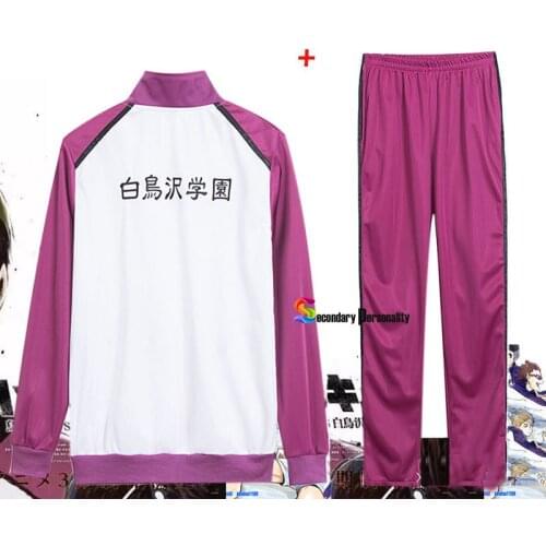 2020 New Haikyuu High School Uniform Coat Jacket Pants Sportswear Volleyball Jerseys Anime Cosplay Costumes Ushijima Wakatoshi