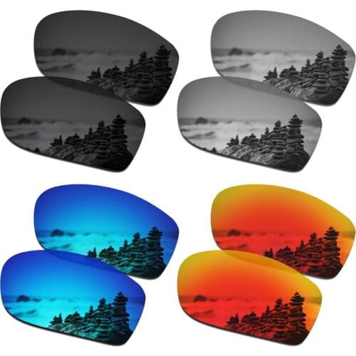 SmartVLT 4 Pairs Polarized Sunglasses Replacement Lenses for Oakley Valve New 2014 - 4 Colors